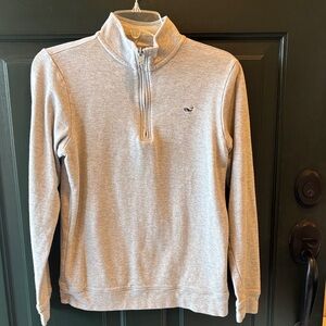 Gray Half-Zip Men's Sweater
